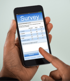 Customer survey on phone