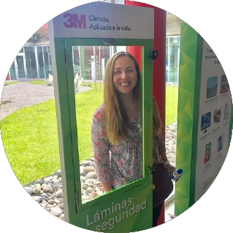 Michelle at 3M plant in Argentina